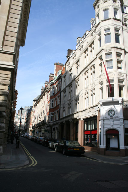 The famous auctioneers Christies occupy a complete block of buildings in St James