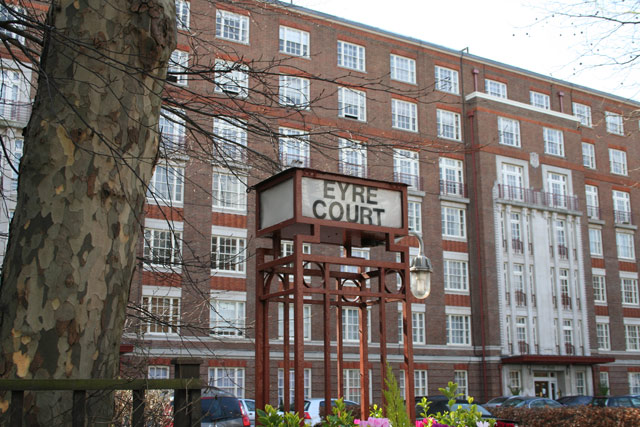 A large residential block of exclusive apartments in St Johns Wood